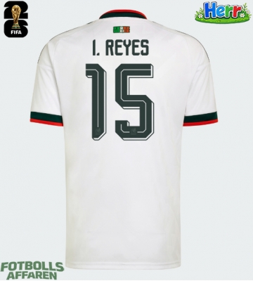 Mexiko Israel Reyes #15 Bortatröja VM 2026 Kortärmad